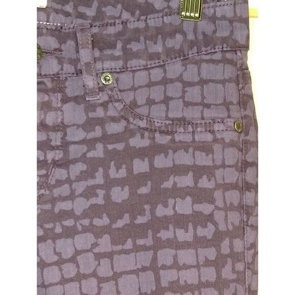 Rich & Skinny Sz 26 Purple Patterned Jeans - Picture 3 of 8